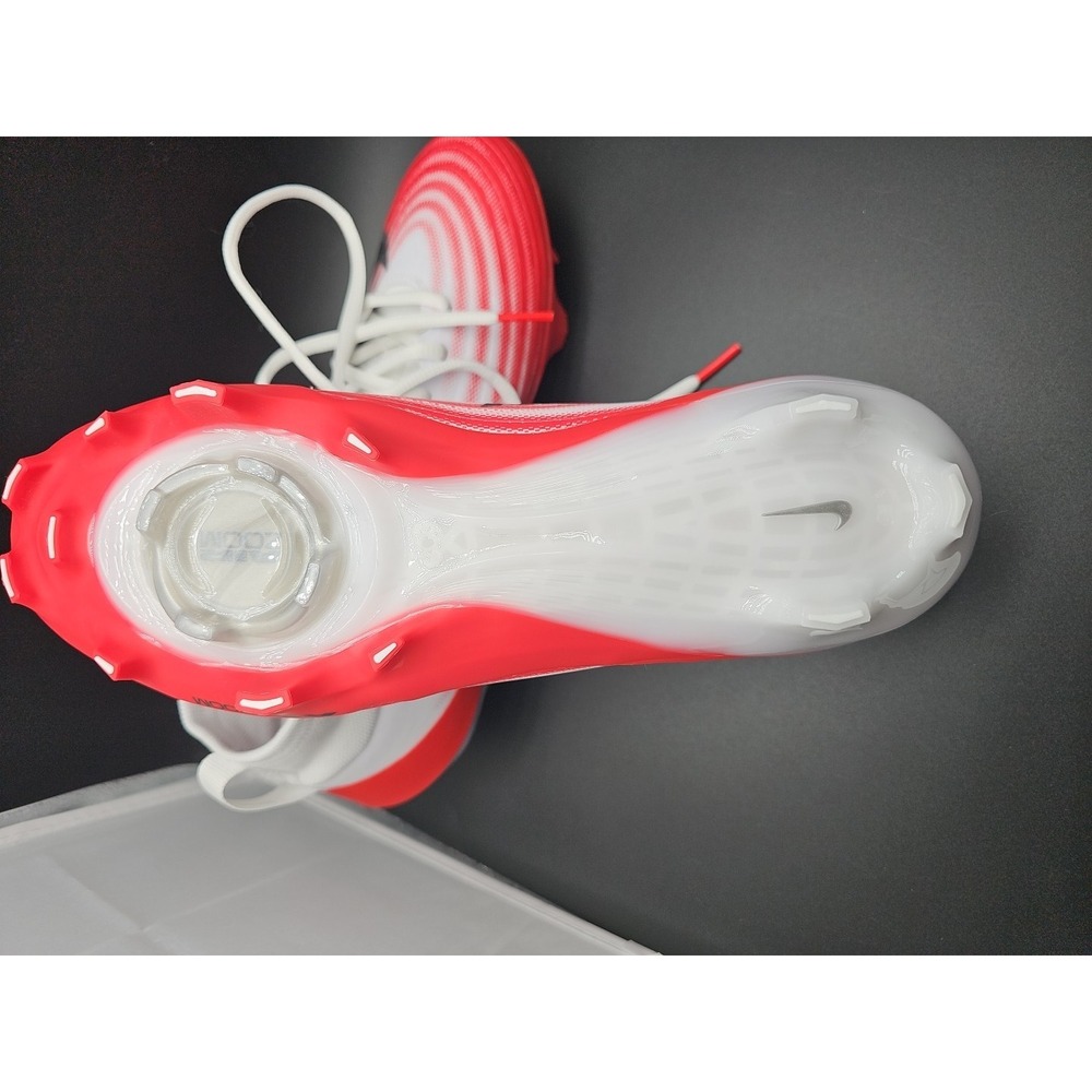 Nike Zoom Air Vapor Pro 1 Football Cleats White Red FB3298-102 Men's Size 8.5 - Picture 4 of 6